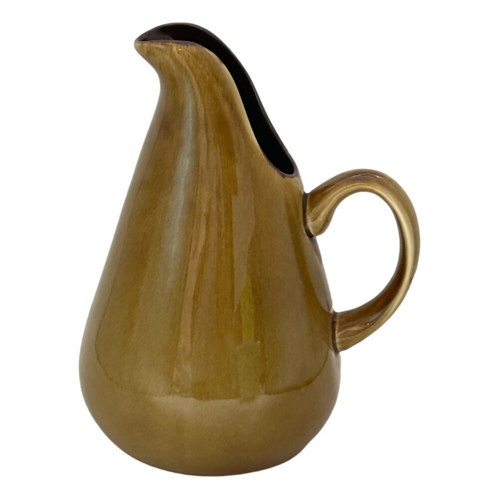 Russell Wright Pitcher Jug Pottery Oneida Brown Tones 11‎ inch Ceramic